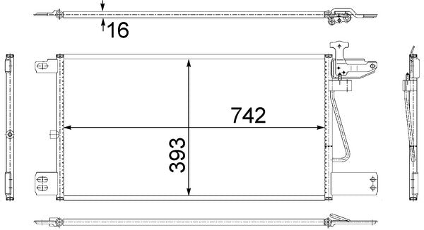 Mahle AC555000S - Condenser, air conditioning