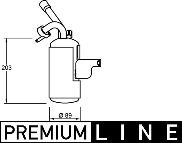 Mahle AD276000P - Dryer, air conditioning