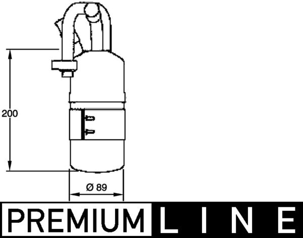 Mahle AD282000P - Dryer, air conditioning