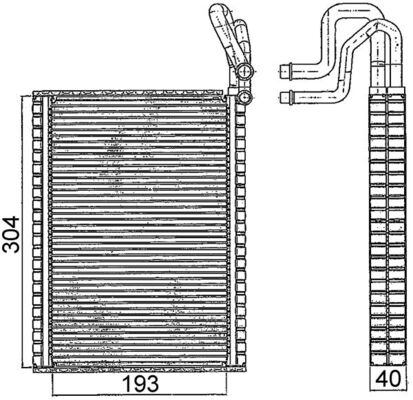 Mahle AE116000S - Evaporator, air conditioning