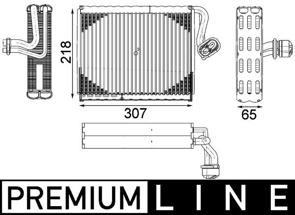 Mahle AE122000P - Evaporator, air conditioning