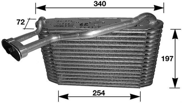 Mahle AE34000S - Evaporator, air conditioning