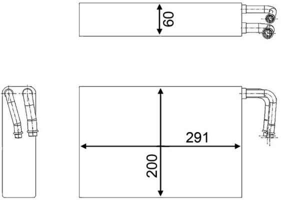 Mahle AE86000S - Evaporator, air conditioning
