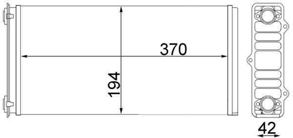 Mahle AH117000S - Heat Exchanger, interior heating