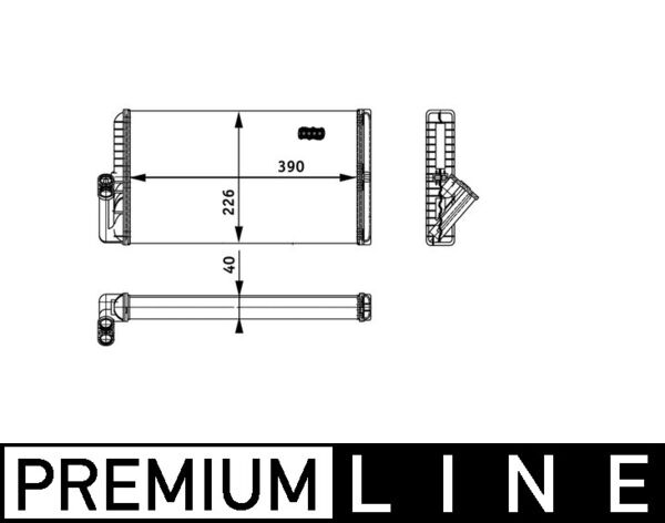 Mahle AH129000P - Heat Exchanger, interior heating