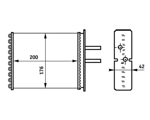Mahle AH161000S - Heat Exchanger, interior heating