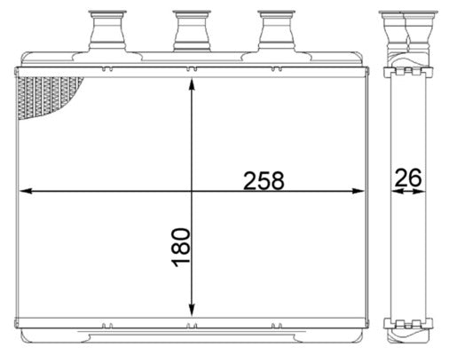 Mahle AH80000S - Heat Exchanger, interior heating