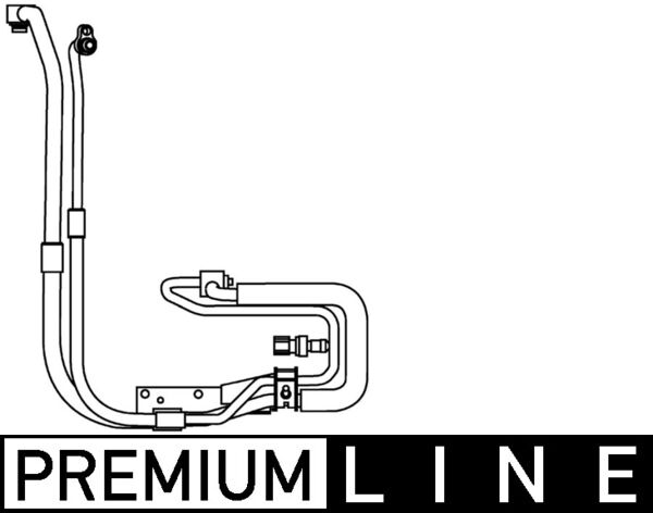 Mahle AP96000P - High-/Low Pressure Line, air conditioning