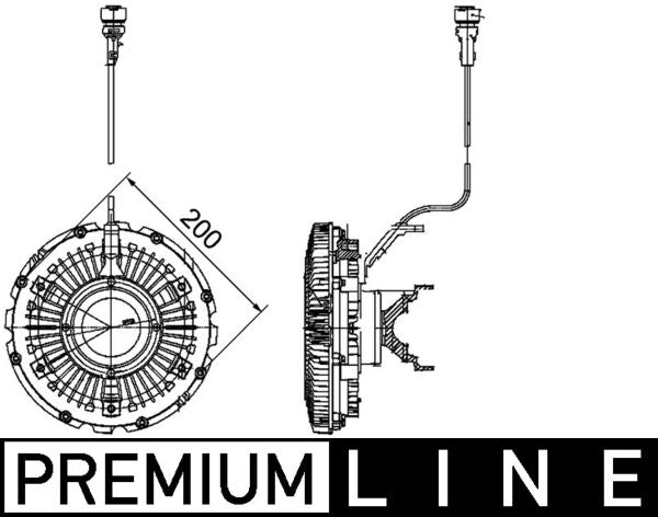 Mahle CFC100000P - Clutch, radiator fan