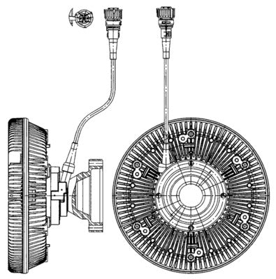 Mahle CFC226000P - Clutch, radiator fan