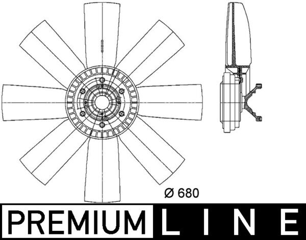 Mahle CFF430000P - Fan, engine cooling