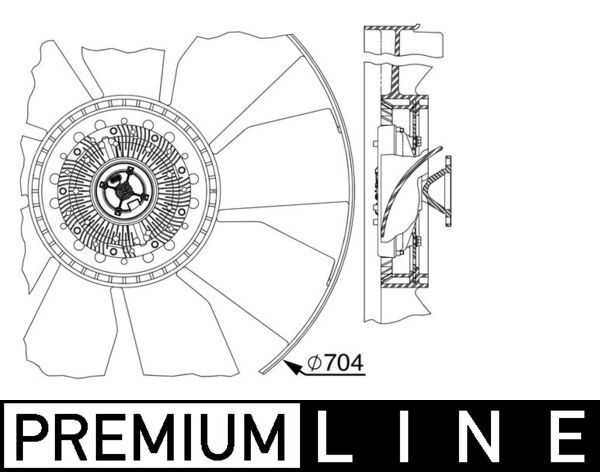 Mahle CFF520000P - Fan, engine cooling