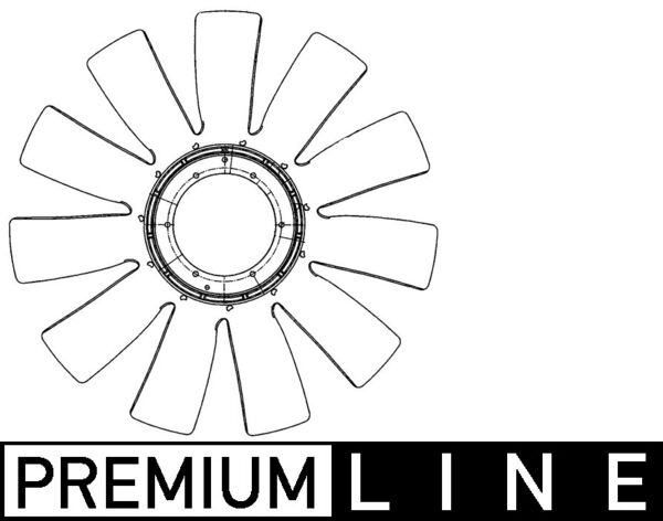 Mahle CFW75000P - Fan Wheel, engine cooling