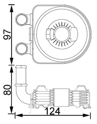 Mahle CLC193000S - Oil Cooler, engine oil