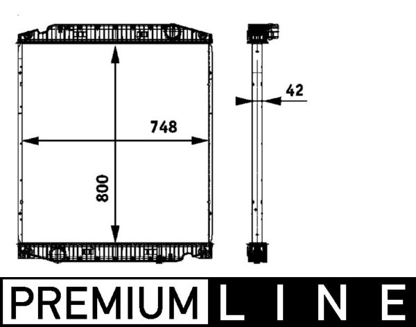 Mahle CR719000P - Radiator, engine cooling