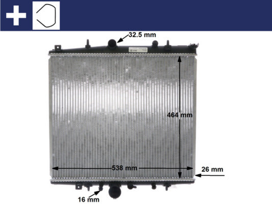 Mahle CR852000S - Radiator, engine cooling