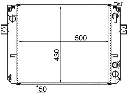 Mahle CR888000S - Radiator, engine cooling