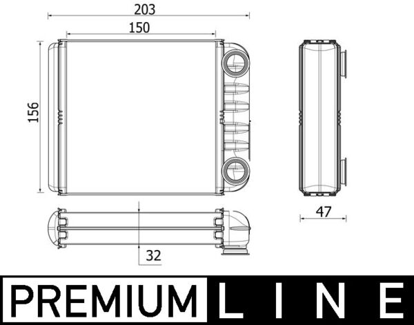Mahle AH280000P - Heat Exchanger, interior heating