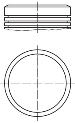 Mahle 0400402 - Piston with rings and pin