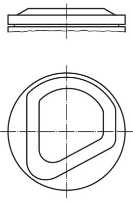 Mahle 0825202 - Piston with rings and pin
