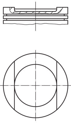 Mahle 028PI00144001 - Piston with rings and pin