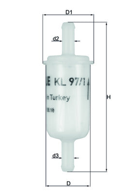 Mahle KL97/1 - Fuel Filter