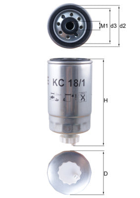 Mahle KC18/1 - Fuel Filter