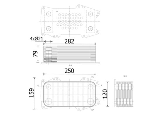 Mahle CLC304000S - Oil Cooler, engine oil