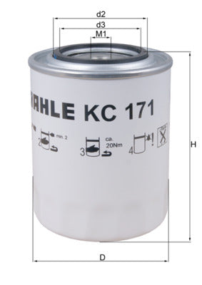 Mahle KC171 - Fuel Filter