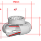 Turbozentrum 249105 Turbolader BBSPA500C mit T3 Flansch und 1,06AR