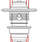 Turbozentrum 249108 Turbolader BBSPA700 mit T3 Flansch und 0,84AR