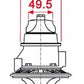 Turbozentrum 249035 Turbolader Turbinengehause fur SPA300 oder SPA500C A/R 1.06 T3 Twin Scroll