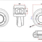 Turbozentrum 249033 Turbolader Turbinengehause fur SPA300 oder SPA500C A/R .58 T3 Twin Scroll