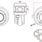 Turbozentrum 249026 Turbolader Turbinengehause fur SPA300 oder SPA500C A/R .63