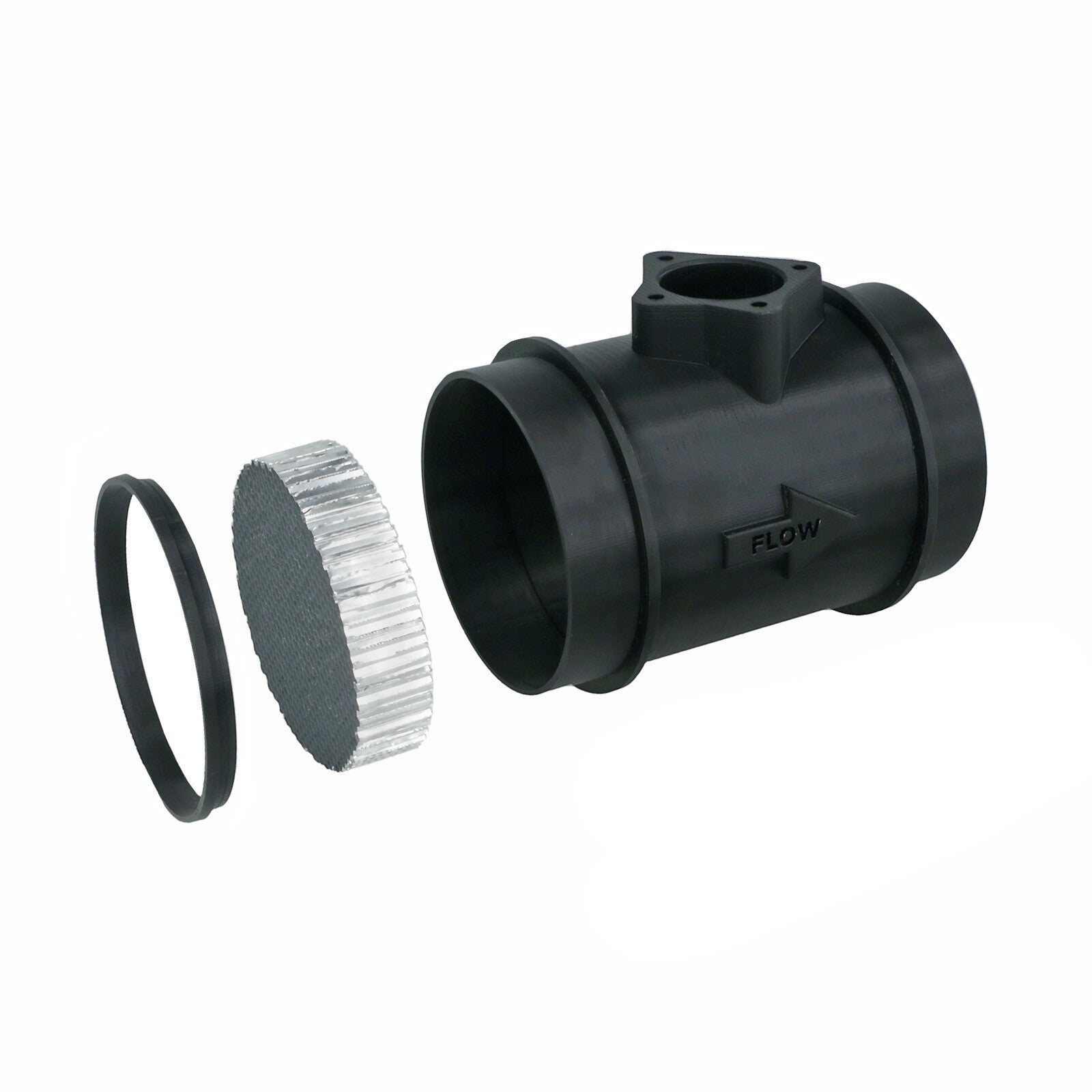 Turbozentrum 291946 MAF Housing Installation Kit 89mm / 3.5" incl. Honeycomb (with Honeycomb)