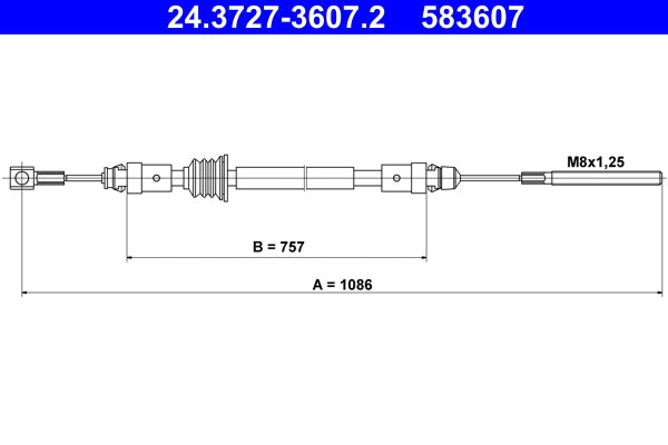 BOSCH 1987482427 Parking Brake Cable Pull