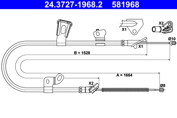 BOSCH 1987477704 Parking Brake Cable Pull