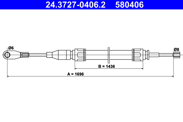 BOSCH 1987482333 Parking Brake Cable Pull