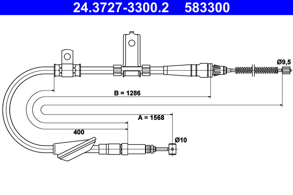 BOSCH 1987477946 Parking Brake Cable Pull