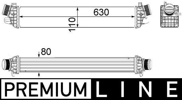 MAHLE CI258000P Charge Air Cooler