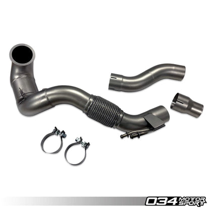 034Motorsport Audi VW EA888 MQB 8V.5 MK7.5 Cast Stainless Steel Performance Downpipe (Inc. S3, RS3, Golf GTI & Golf R)