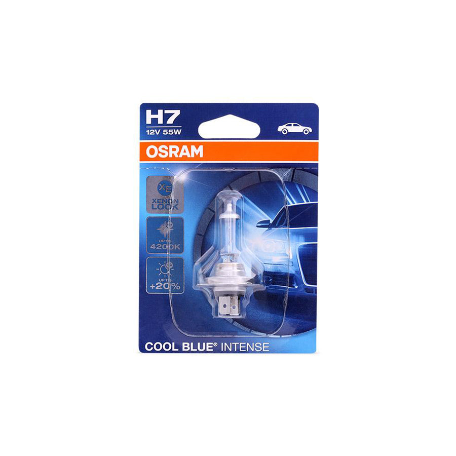 OSRAM COOL BLUE INTENSE 64210CBI-01B Bulb, spotlight H7 12V 55W PX26d 4200K Halogen