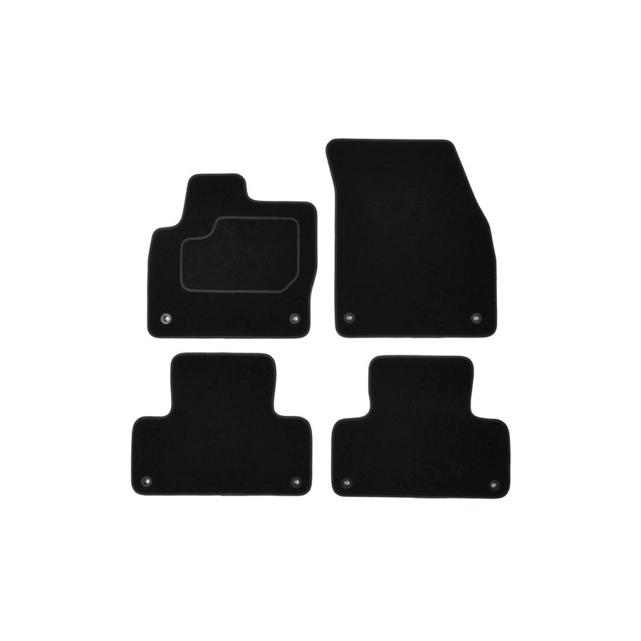 MAMMOOTH A041 ROV155 PRM 01 Floor mat set for LAND ROVER Range Rover Evoque (L538) Textile, Front and Rear, Quantity: 4, Black