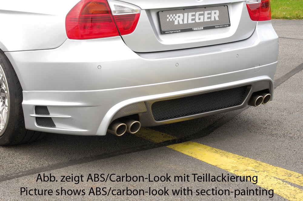 Rieger 00053406 BMW 3 Series E90 E91 Rear Diffuser