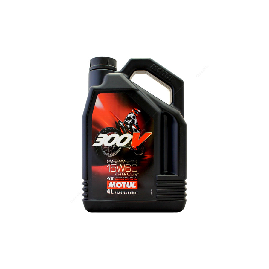 Motul 300V 4T Factory Line 15w-60 Off Road Ester Synthetic Racing Motorcycle Engine Oil 4l