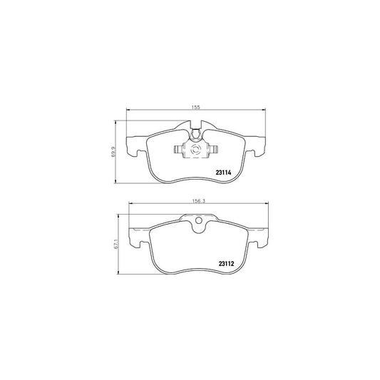 Hella 8DB 355 008 941 Brake Pad Set Prepared For Wear Indicator