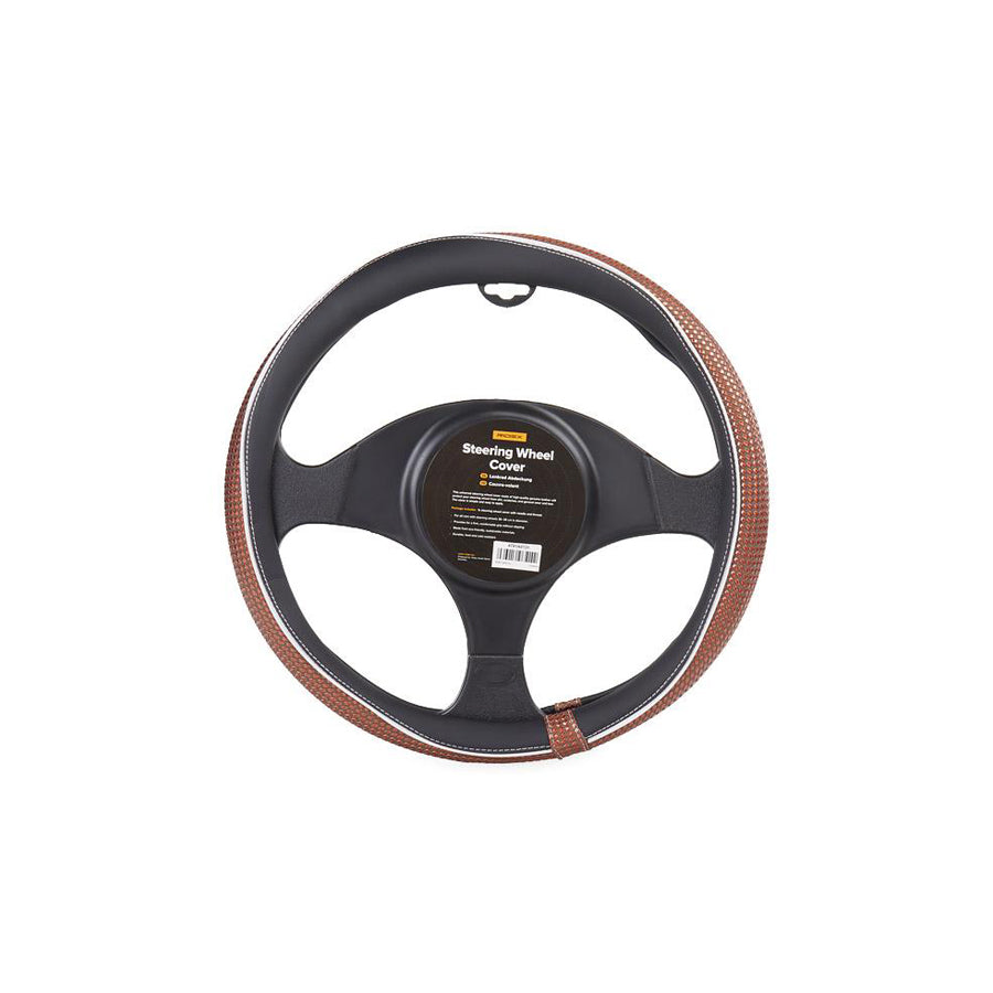 RIDEX 4791A0131 Steering wheel cover Black, Brown, ?: 37-39cm