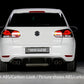 Rieger 00088145 VW Mk6 Golf Rear Diffuser for Twin Tailpipe Left & Right - Glossy Black