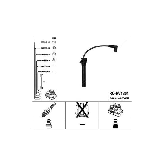 NGK Ignition Cable Kit RC-RV1301 (NGK2476)
