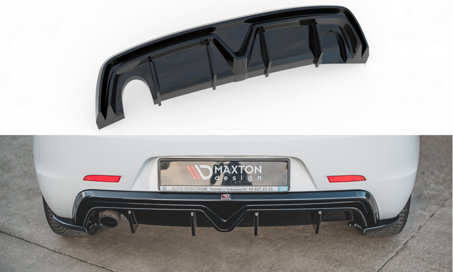 Maxton Design AL-GU-1F-RS1TO__ Rear Valance Alfa Romeo Giulietta (Facelift) Single Exhaust | Duco Car Parts UK Car Parts